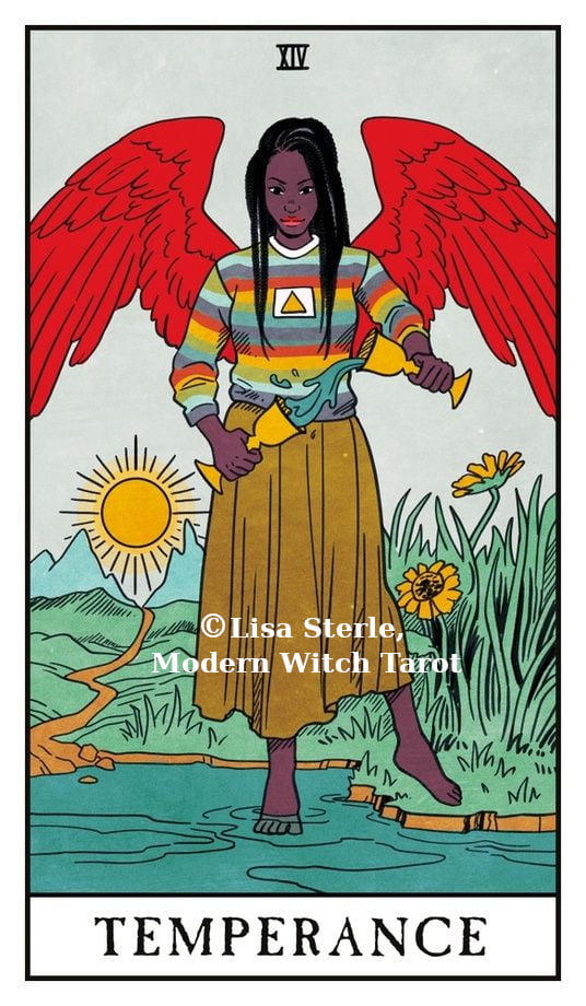 Temperance by Lisa Sterle, Modern Witch Tarot