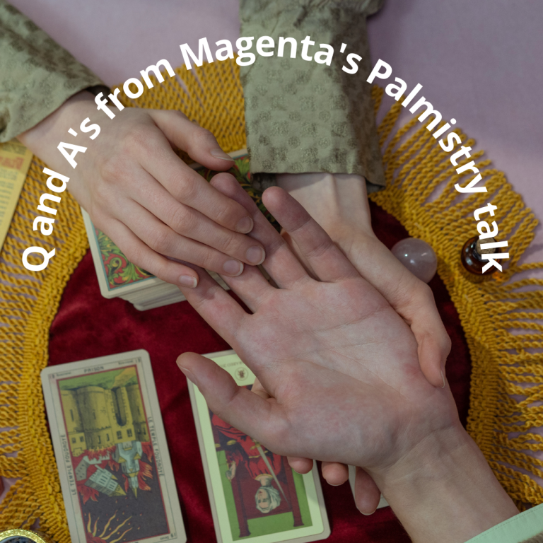 Q and A’s from Palmistry talk